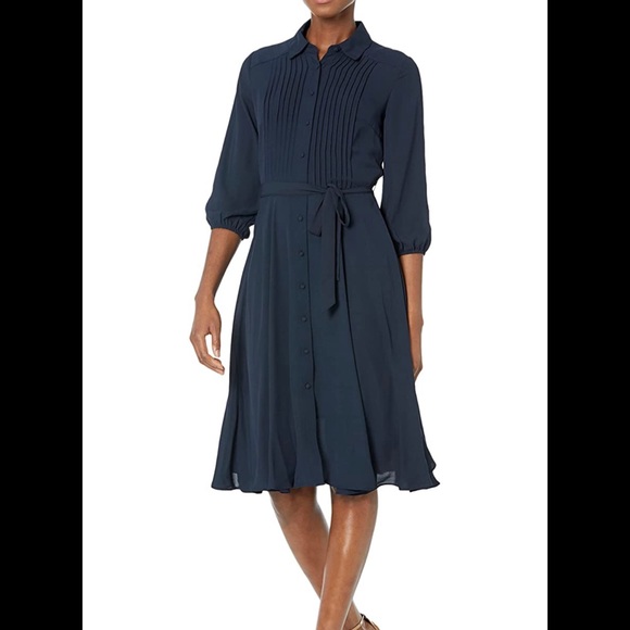 nanette lepore pintuck shirt dress Nanette Nanette Lepore Womens Wear to Work Dress Floral Print Pintuck - Berry/Gold